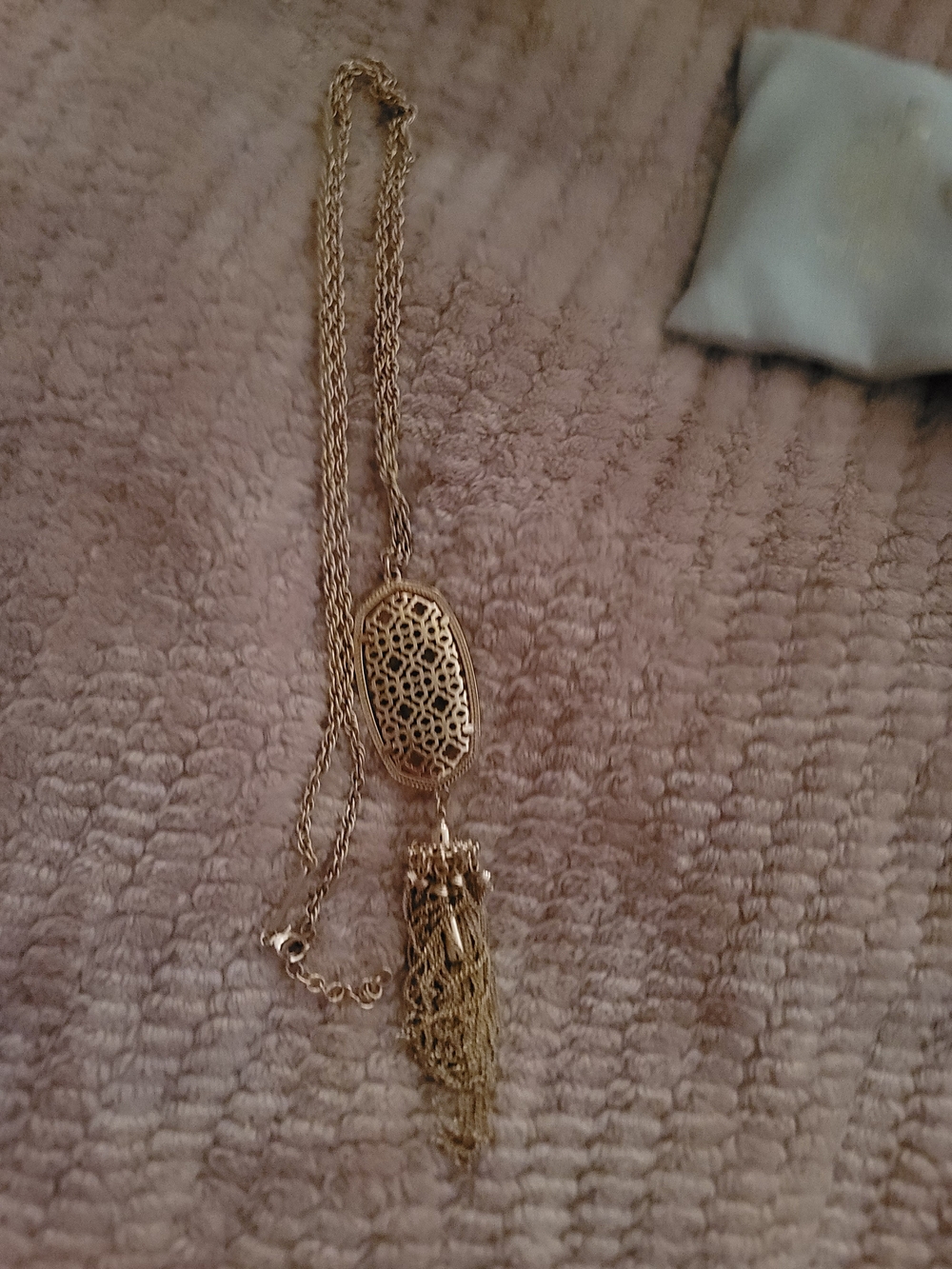 Kendra Scott Gold Filigree Tassel Necklace